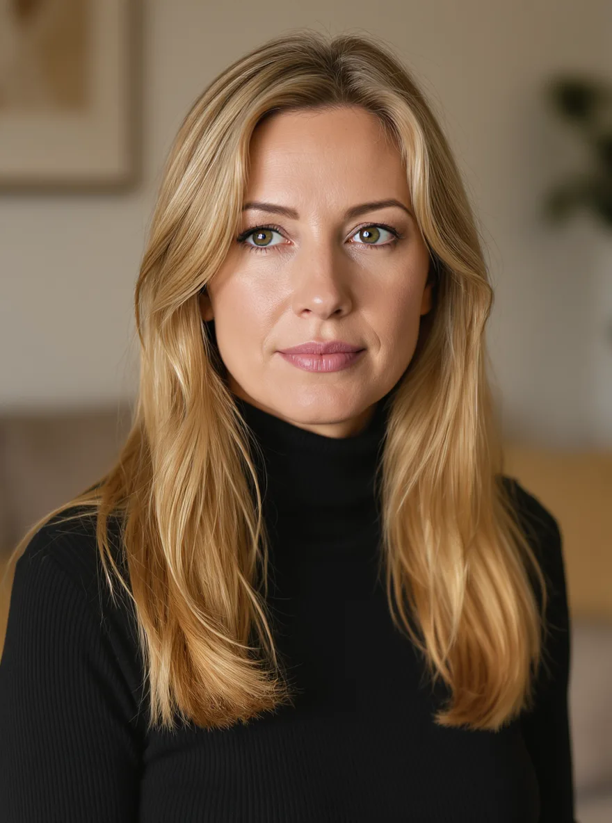 Golden Blonde Long Layers with Warm Undertones